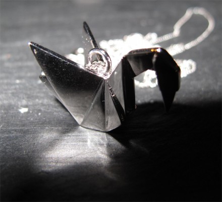 Origami Jewellery - Sautoir Swan Argent 