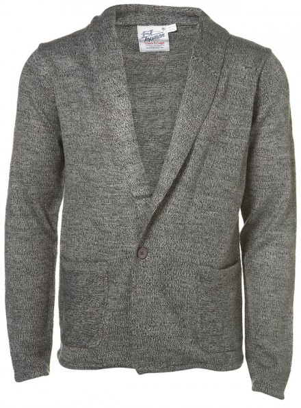 Topman Charcoal Shawl Collar Blazer