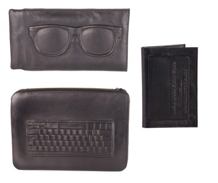 Natalie Brilli: Sunglasses Pouch, Black Credit Card Holder, Laptop Case