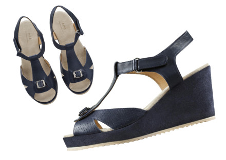 A.P.C. Perforated Wedge Sandals