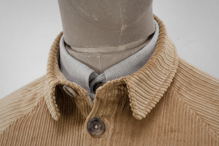 Cinnamon corduroy pipe overshirt