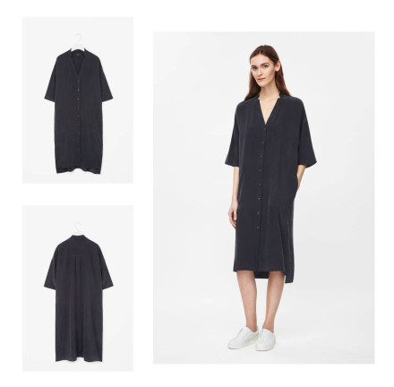 COS V-neck Silk Shirt Dress, cosstores.com
